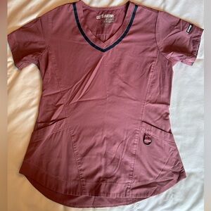 Mauve Greys Anatomy scrub top